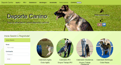 Desktop Screenshot of deportecanino.com