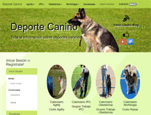 Tablet Screenshot of deportecanino.com